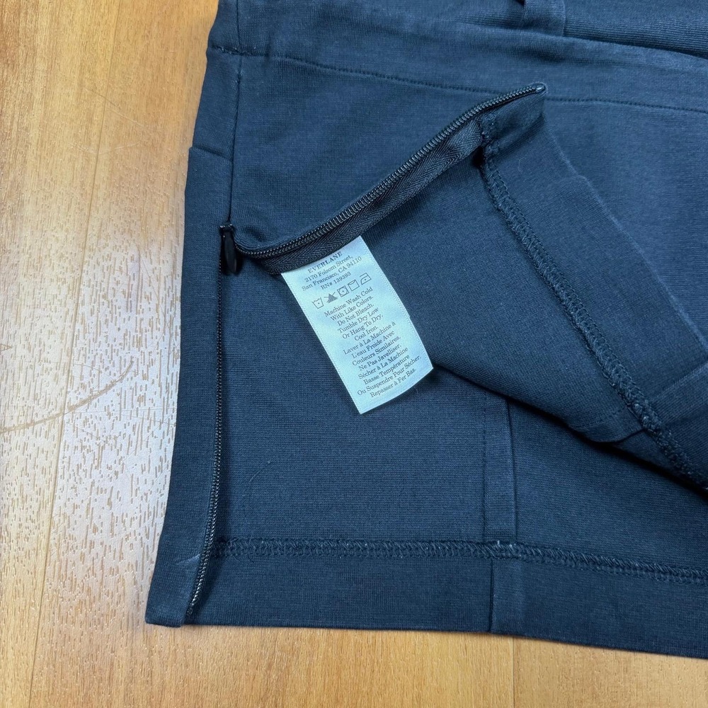 Everlane Black Organic Cotton Modal Square Neck Crop Tank Top Size s - Picture 9 of 11